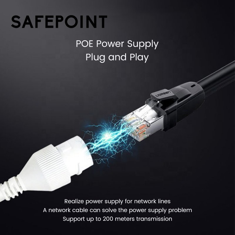 SAFEPOINT 4K 8channel 8mp Security Camera System Outdoor Home Poe Nvr Kit Cctv Ip Cameras Surveillance Security Camera System