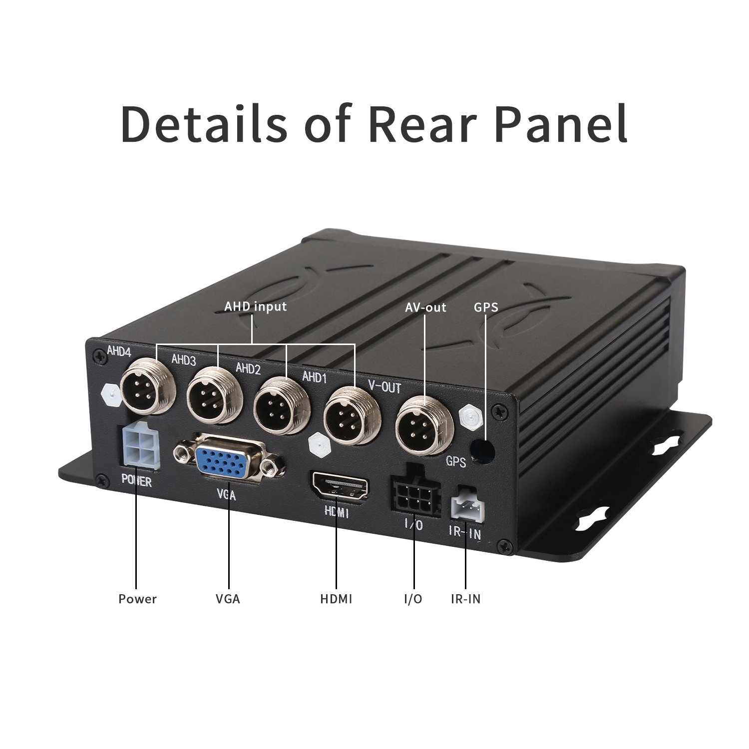 Basic AHD1080P mobile DVR video surveillance recording system with single SD recording 256G max, H.264 compression