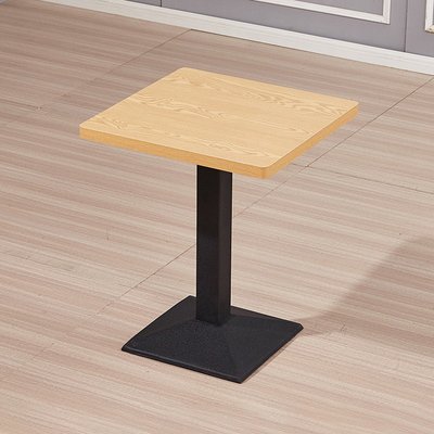 Modern style leisure kitchen iron leg plywood marble wood veneer restaurant coffee shop cafe hotel bar wood dining table