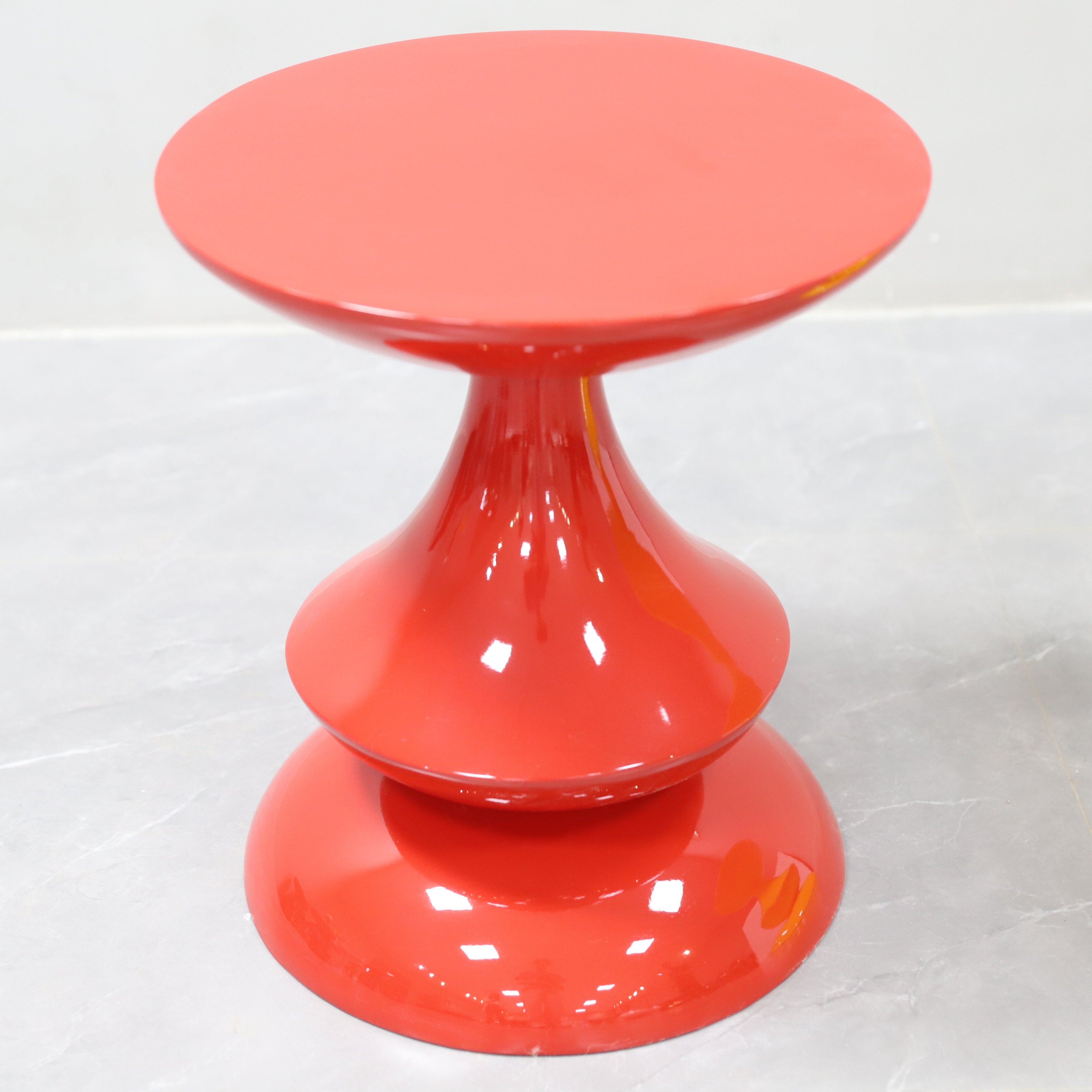 Red Fiberglass Table Round Coffee tables Colorful Cup Tea Side Coffee Tables