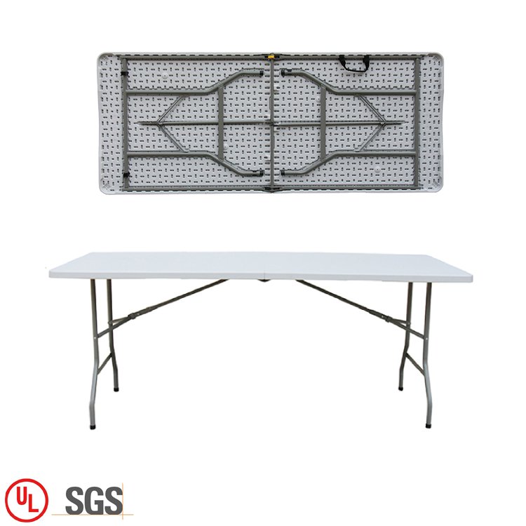 Wholesale cheap price folding table rectangular picnic party banquet plastic folding table