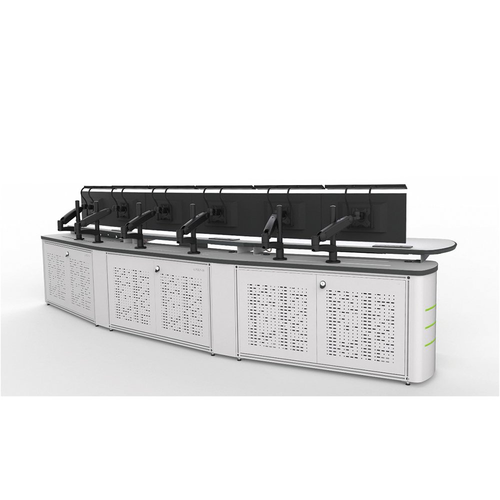 control room console 2 person table desk 600mm/800mm per seat Command Center Monitoring Console