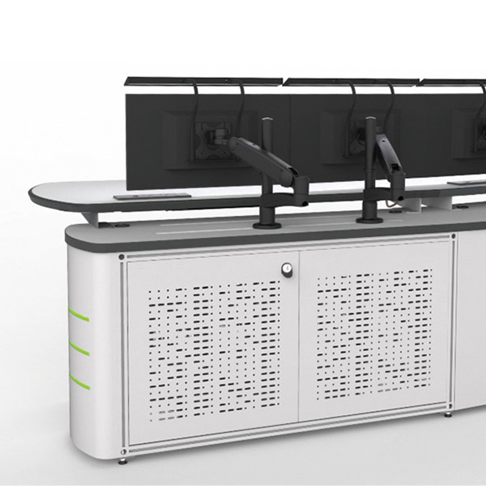 control room console 2 person table desk 600mm/800mm per seat Command Center Monitoring Console