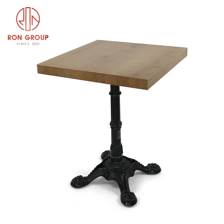 Hotsell Chinese Artificial Solid Timber Restaurant Custom Size Square For Coffee Dining Canteen Solid Oak And Ash Wood Table Top