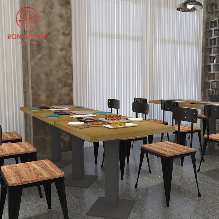 Hotsell Chinese Artificial Solid Timber Restaurant Custom Size Square For Coffee Dining Canteen Solid Oak And Ash Wood Table Top