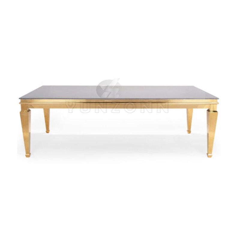 Modern Dining Table Set with Stainless Steel Base Tempered Glass Top for Home Restaurant Hotel Outdoor Made of Marble Metal