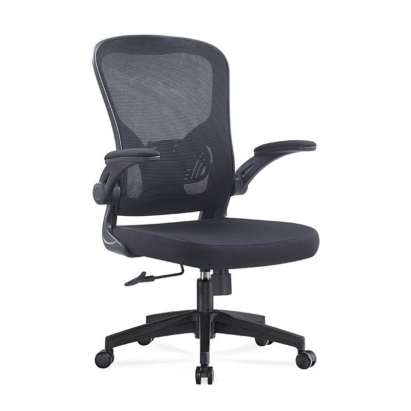 Hebei Minghao High Quality Metal Base Mesh Executive Staff Office Black Chair Swivel with wheels