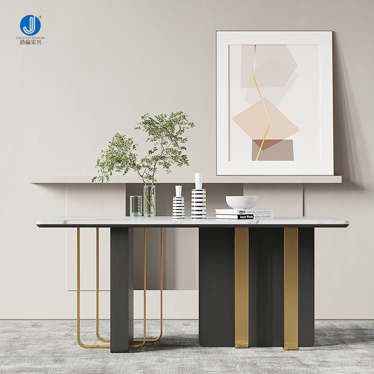 Foshan Factory Custom Designs Luxury Modern Marble White Dining Table