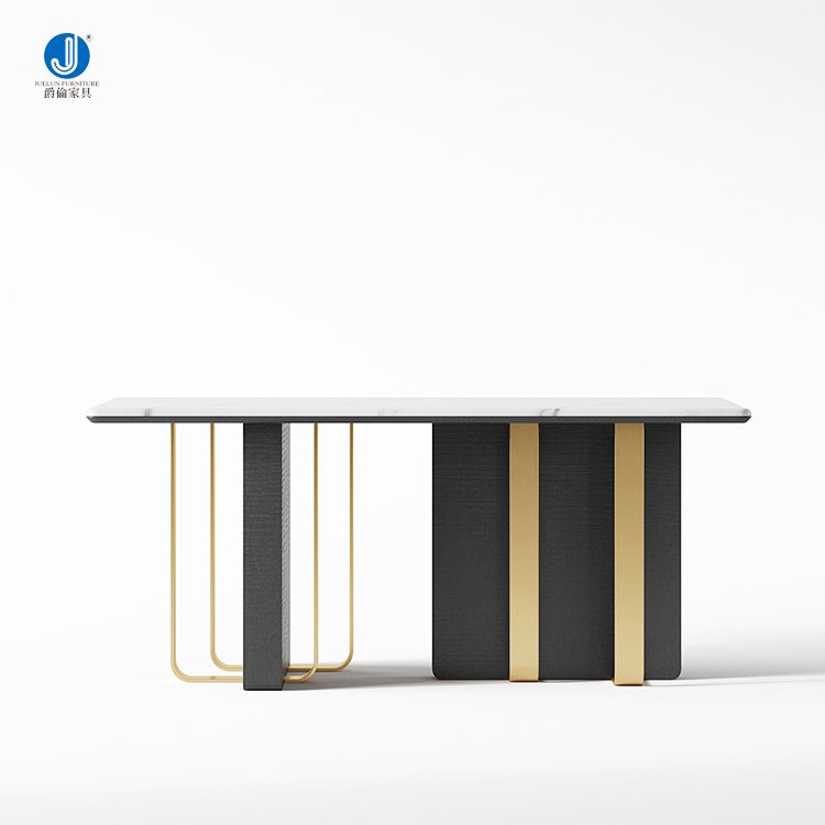 Foshan Factory Custom Designs Luxury Modern Marble White Dining Table