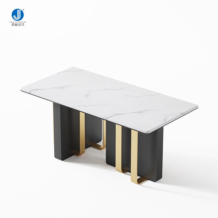Foshan Factory Custom Designs Luxury Modern Marble White Dining Table