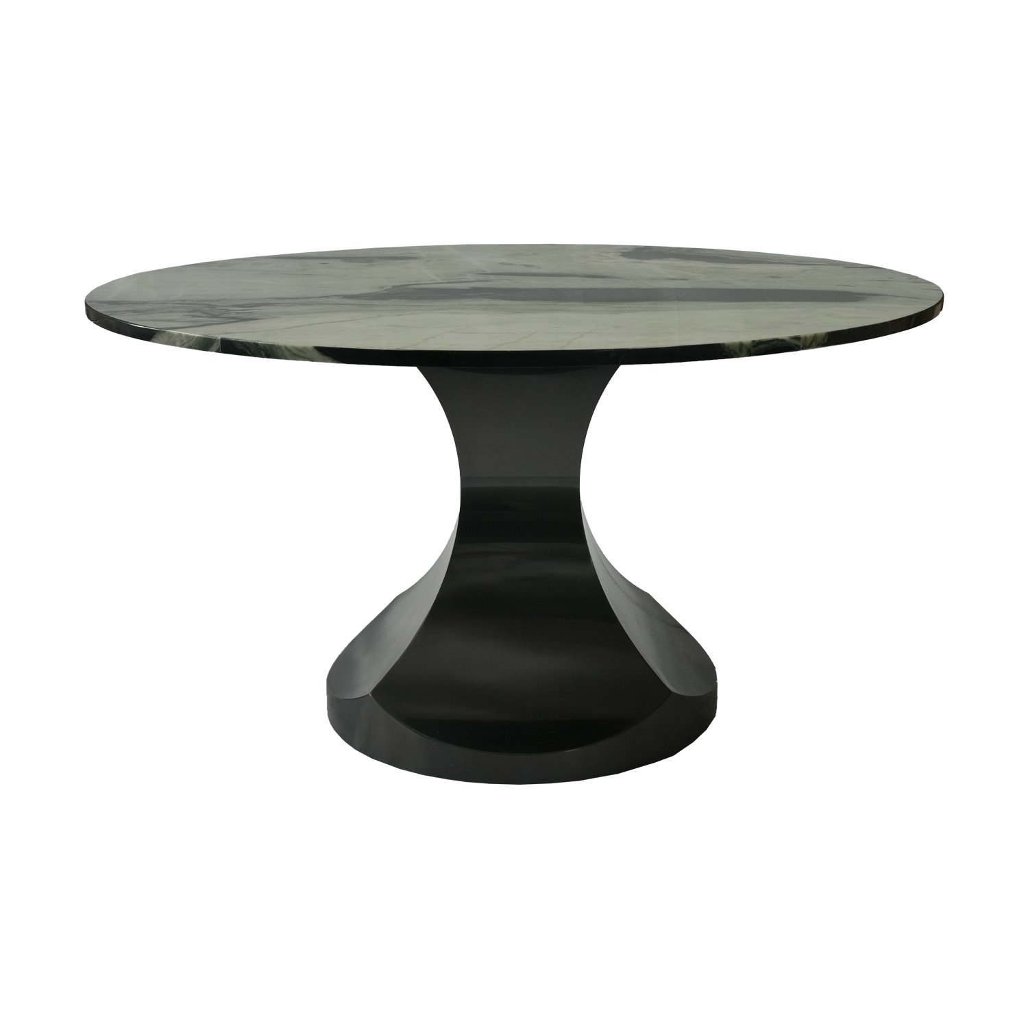 Factory direct sales of cheap and high-quality Dali black European round marble dining table