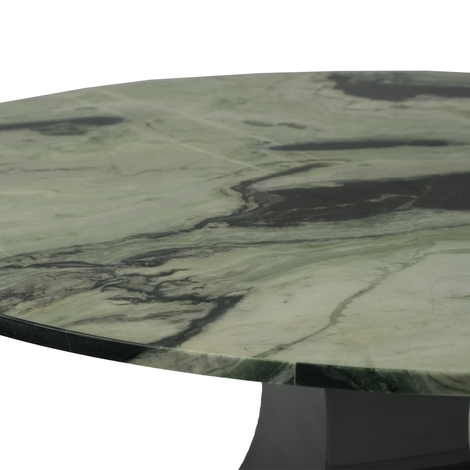 Factory direct sales of cheap and high-quality Dali black European round marble dining table