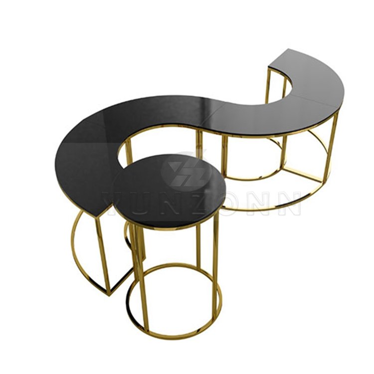 Modern Elegant Circle Hotel Furniture for Dining Outdoor Kitchen & Living Room for Dessert Cake Table Display