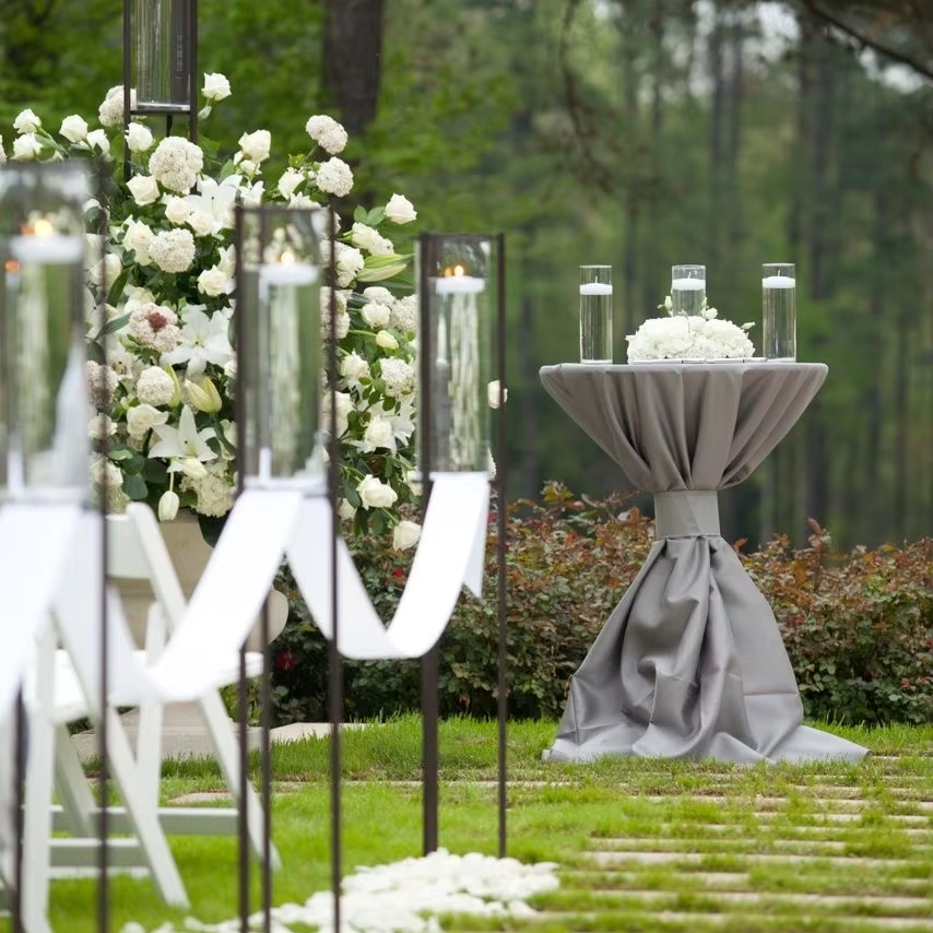 Cheap North European and American style Hotel Wedding Banquet Decoration Circular Solid Color Patterned Table Cover