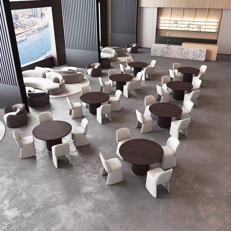 Hospitality Lobby Furniture Sets Best Selling Modern Dining Chair Luxury Restaurant Buffet Tables