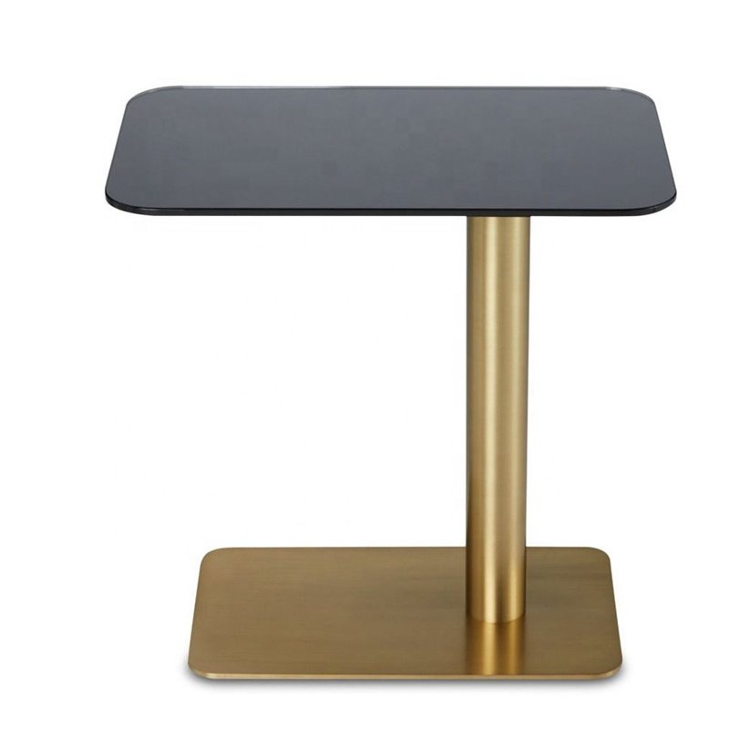 High End Project Commercial Side Table Titanium Gold Center Table For Home Hotel Bedroom