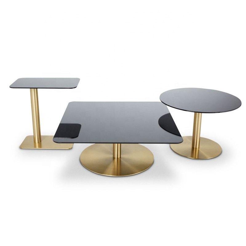 High End Project Commercial Side Table Titanium Gold Center Table For Home Hotel Bedroom