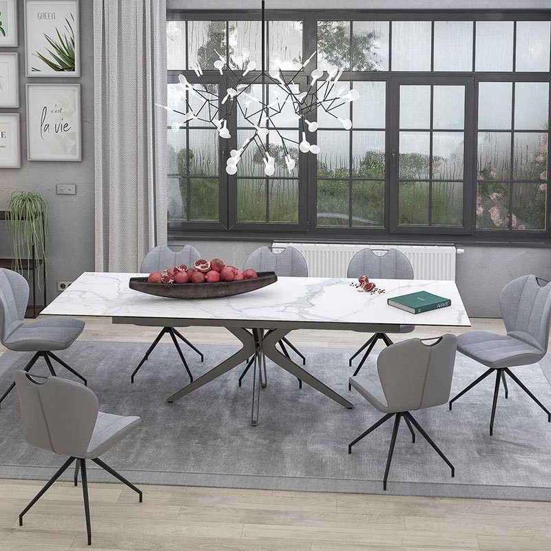 Ceramic Akante extendable DINING TABLE INFLUENCE