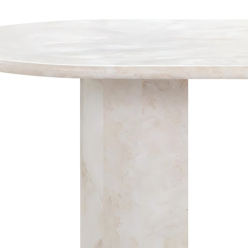 Natural Marble Stone Dining Room Table 2.mts 6 8 Seater Super White Travertine Oval Dining Table for Villa Hotel
