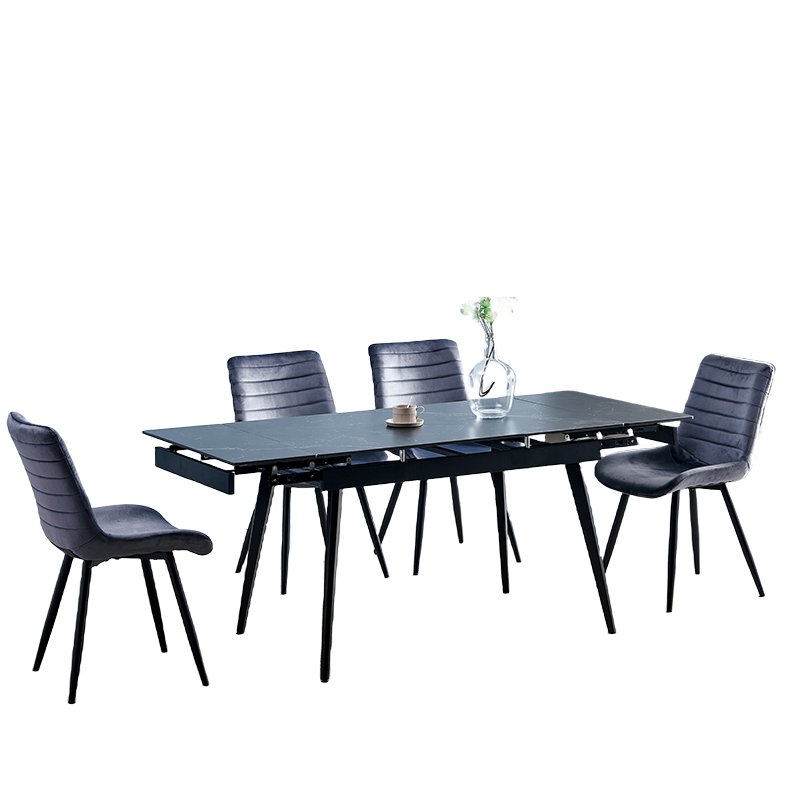 Weimei Promotional Luxury Design Best Quality White Marble Extention Dinning Table