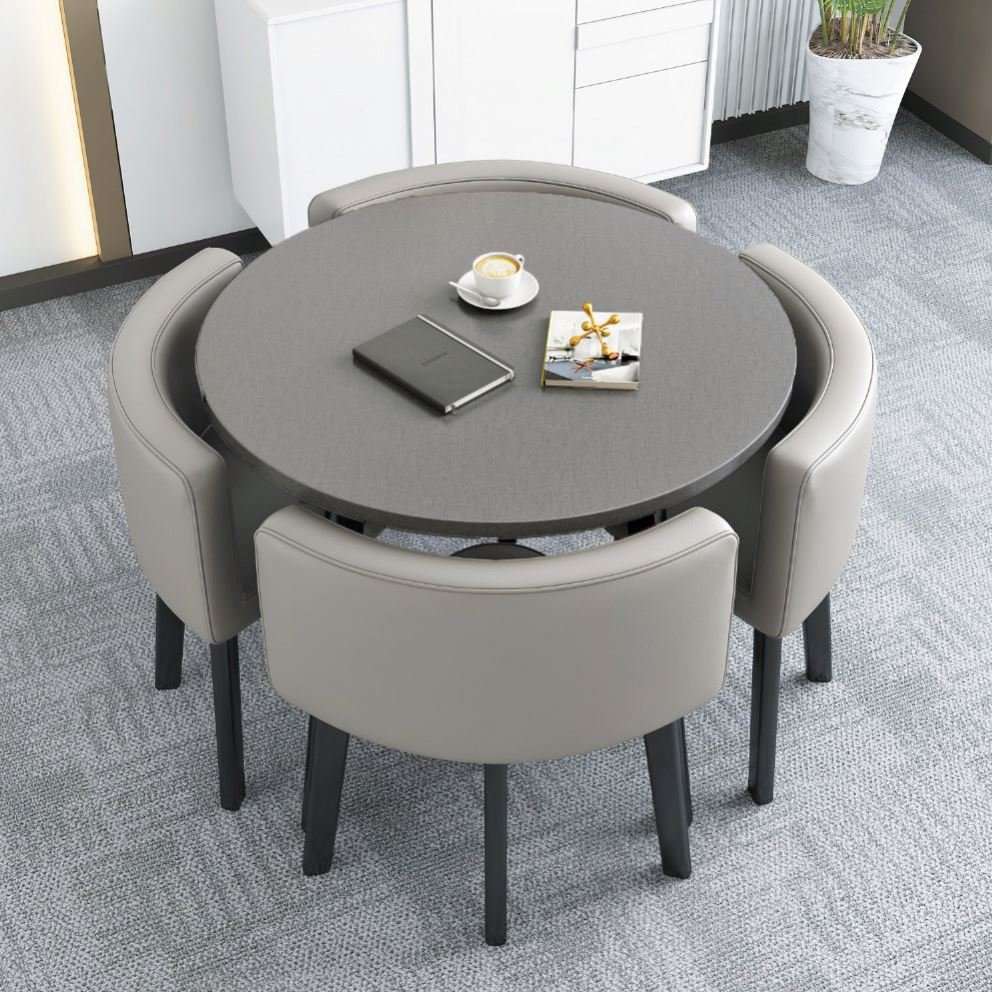 Round Dining Table Luxury Round 4 Chairs Coffee Modern Dining Table Nordic Fashion Mesas De Jantar Kitchen Furniture