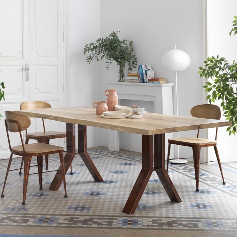 New Design Solid Wooden Round Dining Table Walnut Color Restaurant Tables For Living Room Hotel