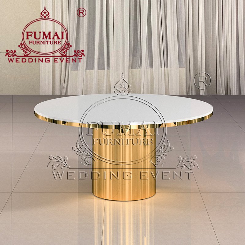 Stainless Steel Frame Base Cheap 6 Seat Rectangular Shape Fancy Tables For Wedding Event Banquet Hotel
