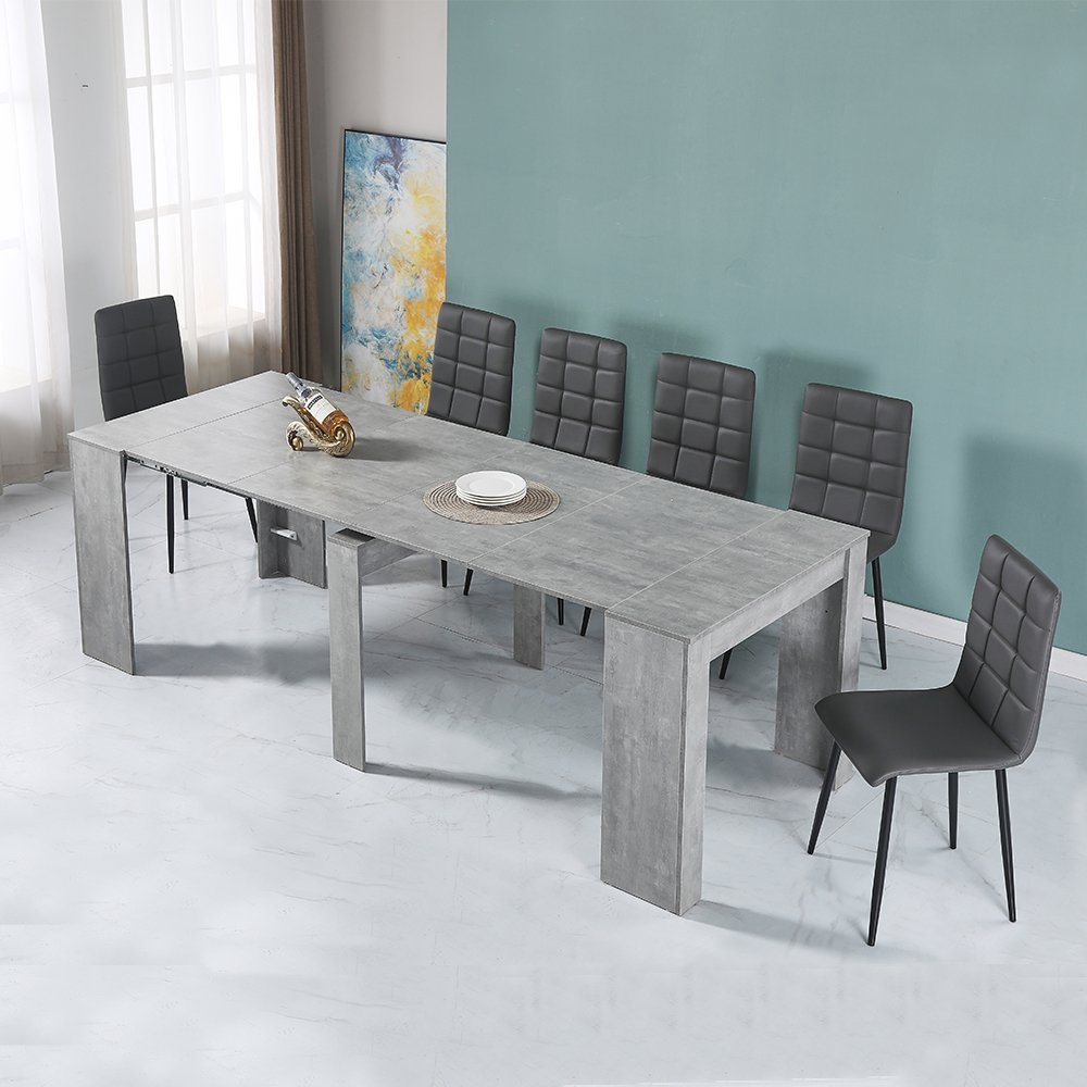 2024 Multifunctional retractable extensible computer table Commercial conference table household dining table