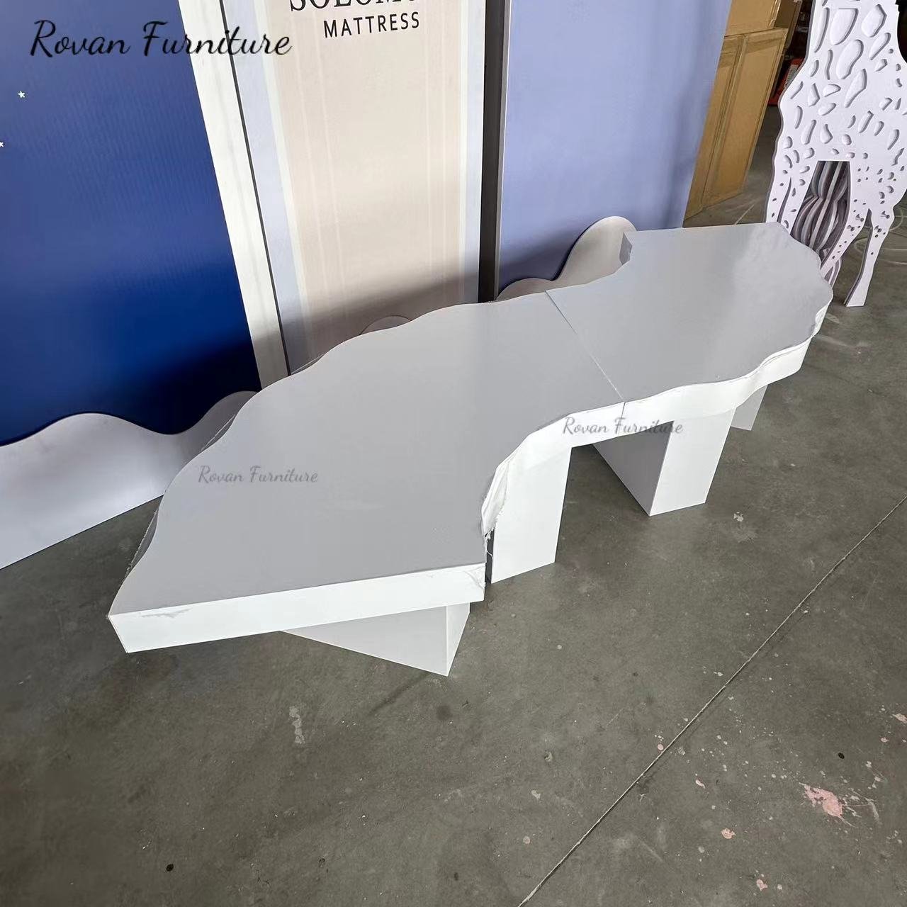 Popular design wedding table PVC white event table kids and adults size for party dinning used