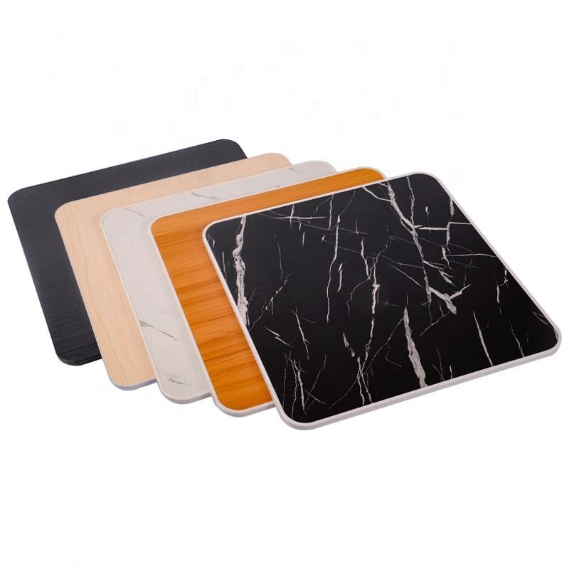 Simple Small Square MDF Top Metal Frame Portable Folding Table