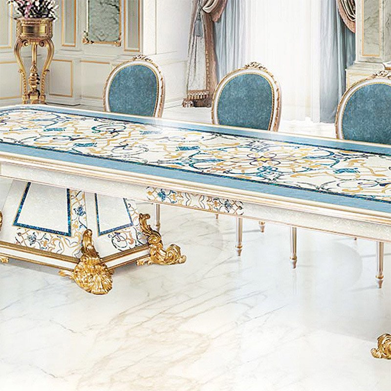 OEM promotion rectangular marble dining table set 10 seaters luxury dinning table set dining room furniture