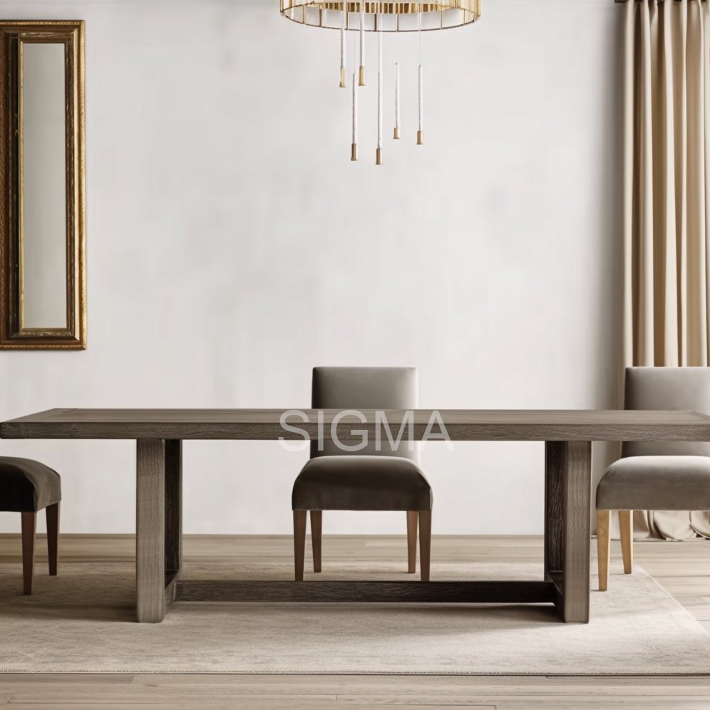 Hot Sales Hotel Dining Table Solid Wood Modern Dining Tables and Chairs Dining Table Set