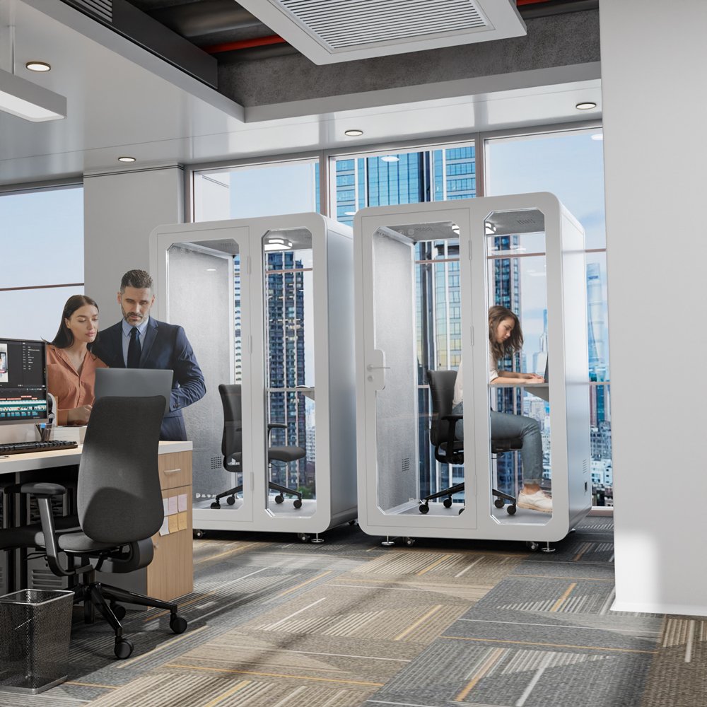Office Phone Booth Pods Working Movable Silence Soundproof Modular Soundproof Booth Office Pods Private Meeting Office Booth