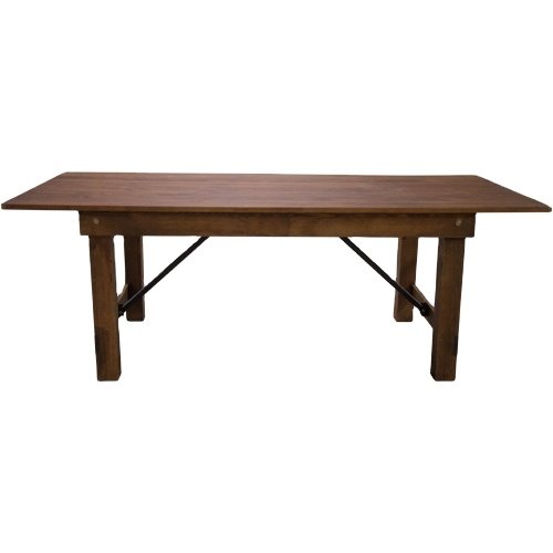 Antique Solid Wood Farm Antique Harvest Dining Folding Table For Wedding Party Pine Wood Country Farmhouse Table