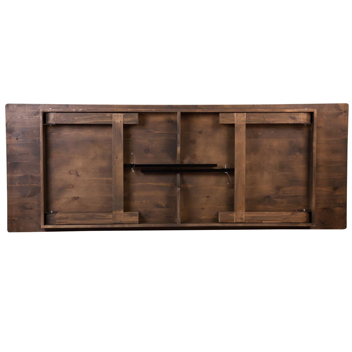 Antique Solid Wood Farm Antique Harvest Dining Folding Table For Wedding Party Pine Wood Country Farmhouse Table