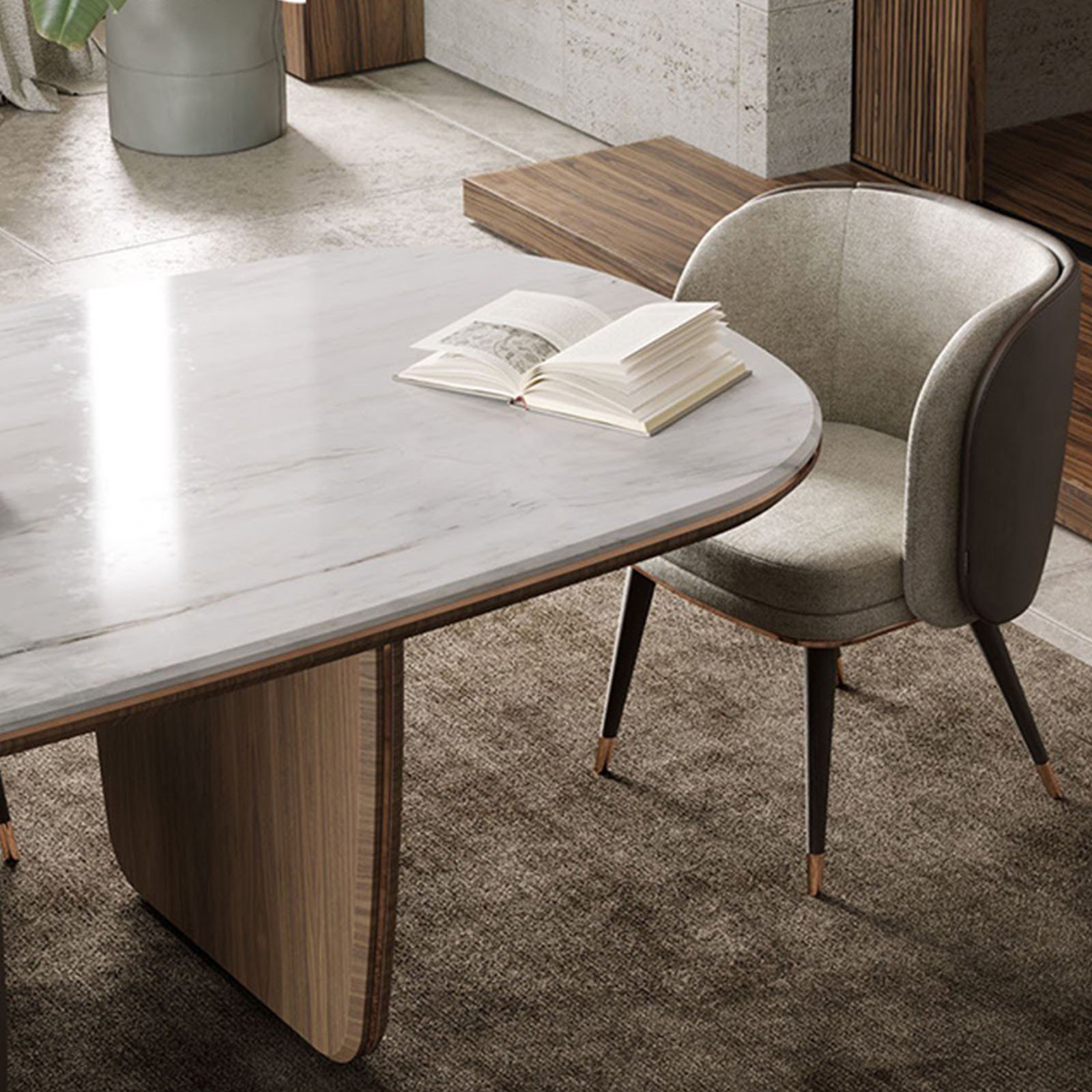 Luxury Dining Room Sets Modern Minimilist Square Marble Dining Table For Kitchen