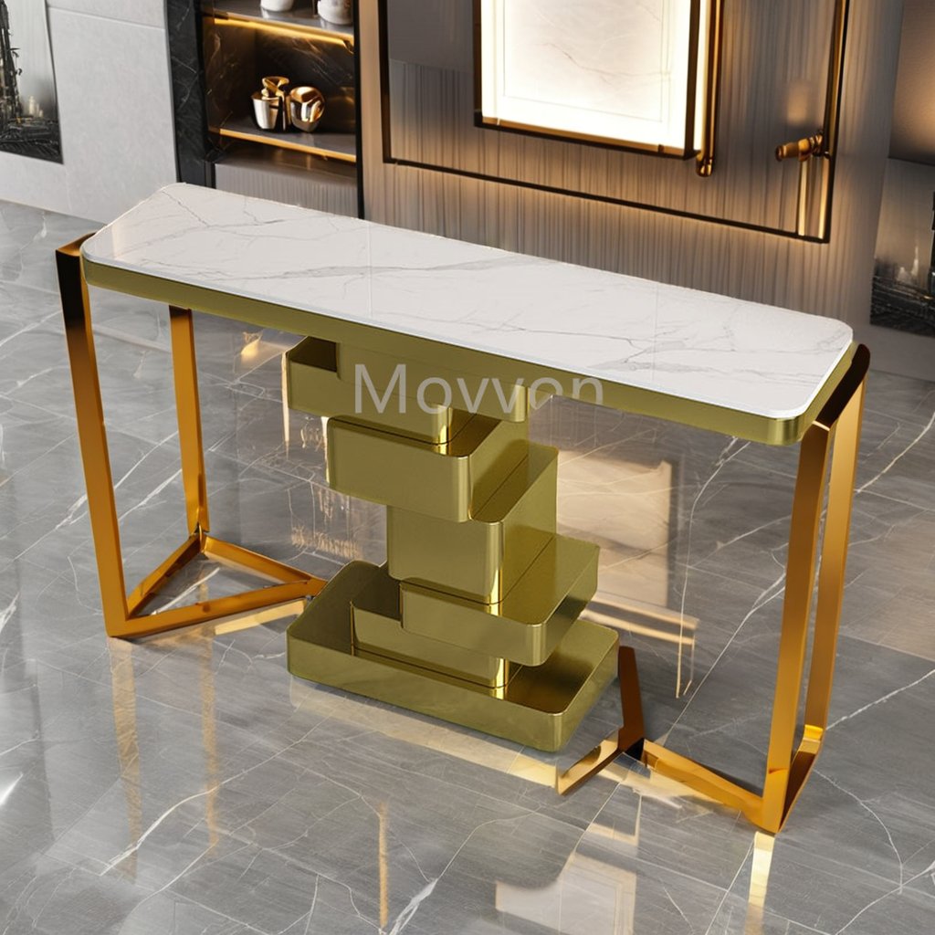 Luxury living room furniture gold hallway console table entry console table factory sell modern console tables for home
