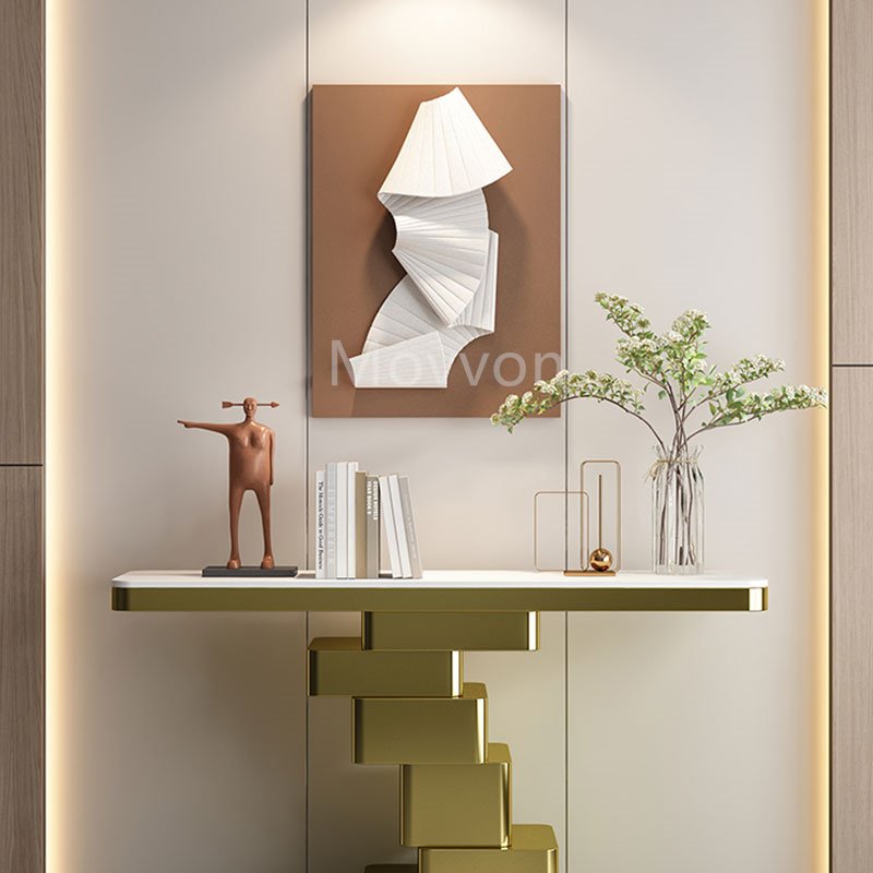 Luxury living room furniture gold hallway console table entry console table factory sell modern console tables for home