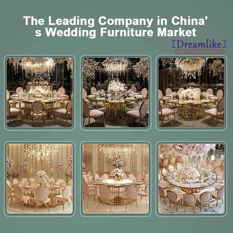 gold stainless steel wedding table glass table party banquet wedding table and chairs
