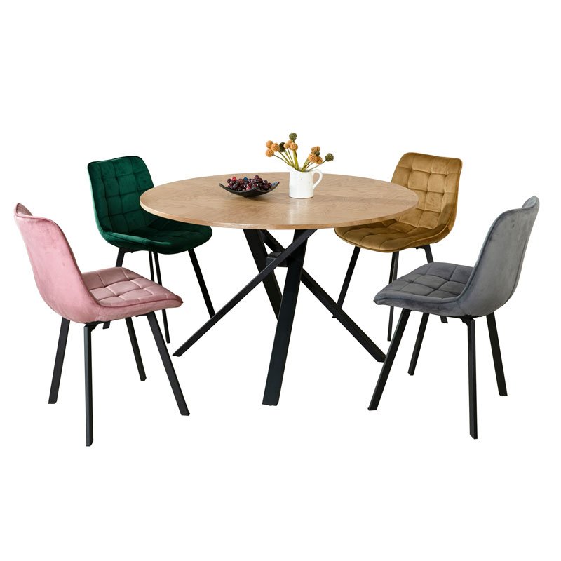 Modern Home Furniture Dinning Room Set Wooden Round Dining Table
