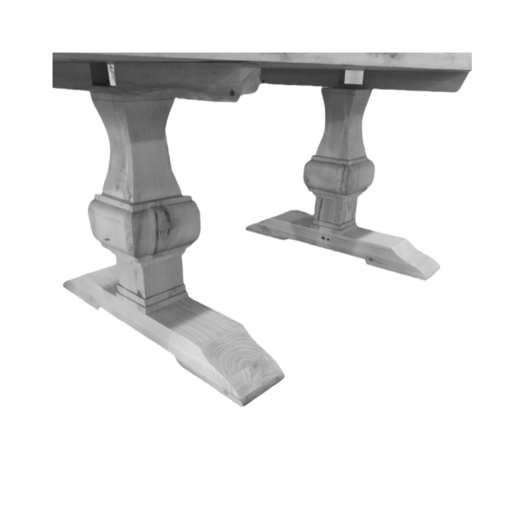 Customizable Modern Farmhouse Dining Room Table Set Solid Wood with Marble Top for Home Bar Bathroom Workshop Laundry Room Use
