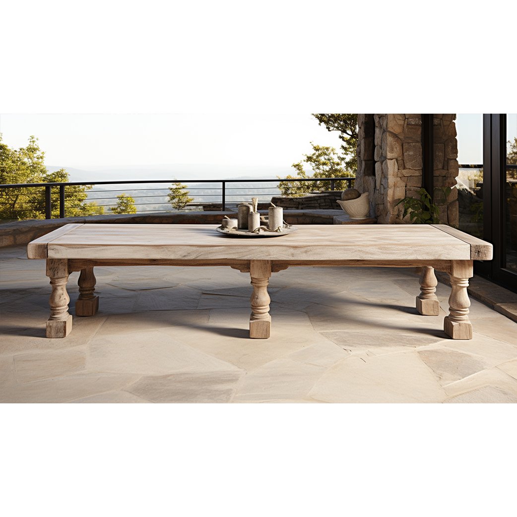 Mid Century Modern Rustic Farmhouse Antique Solid Wood Long Rectangle Reclaimed Dining Tables