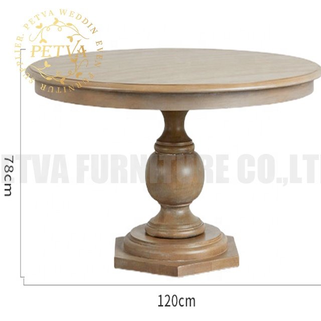 Dining furniture table wooden farm house dining table set for banquet hall