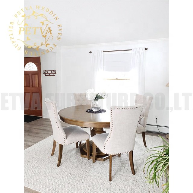 Dining furniture table wooden farm house dining table set for banquet hall
