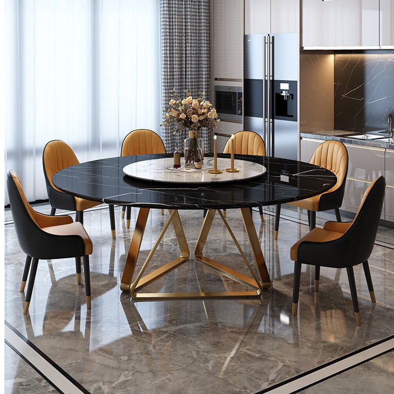 Indoor Dining Table Set Home Furniture for 6 Manufacturer Direct Wholesale Metal Stainless Steel KD Modern China Accepted 20pcs