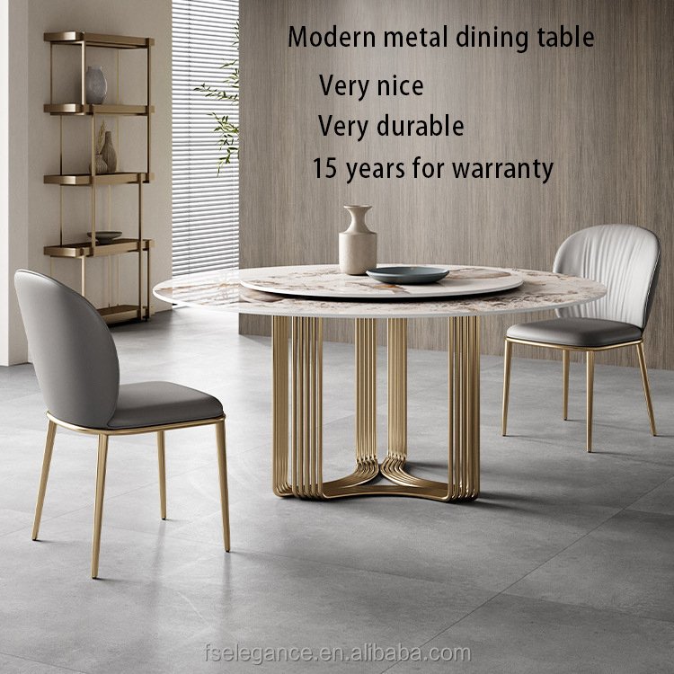 stainless steel dining table designs round 8 seater dinning table set with chairs round dinning table