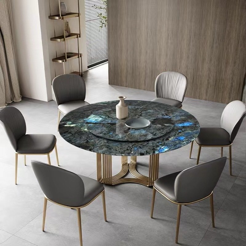 stainless steel dining table designs round 8 seater dinning table set with chairs round dinning table