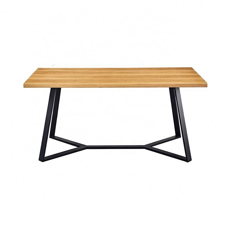 Nordic Light Luxury Metal Legs Home Furniture Dining Room MDF Tables