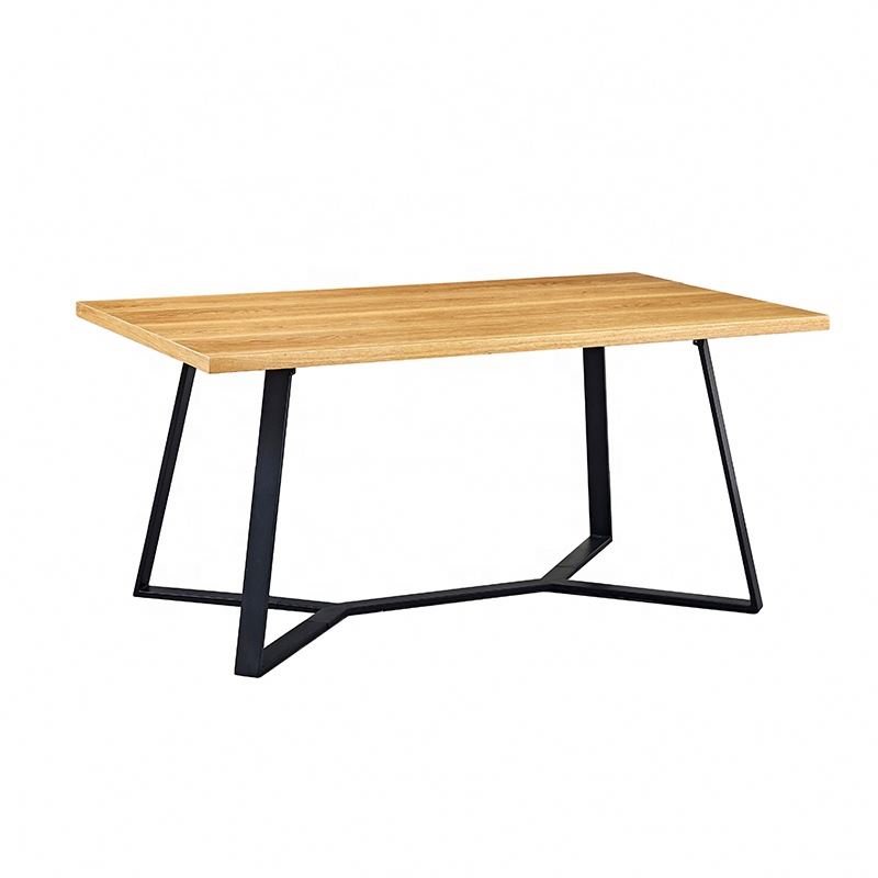 Nordic Light Luxury Metal Legs Home Furniture Dining Room MDF Tables