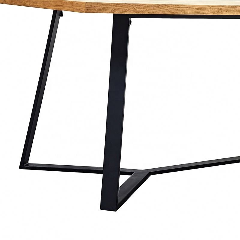 Nordic Light Luxury Metal Legs Home Furniture Dining Room MDF Tables